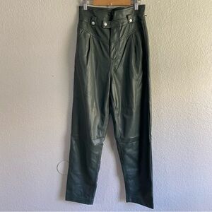 NEW BlankNYC AS YOU SAID PANT Faux Leather Green Pants